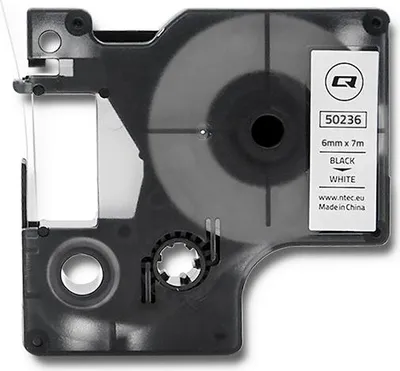 Immagine prodotto di Nastro Qoltec per DYMO D1 43613 | 6 mm x 7 m | stampa bianca/nera