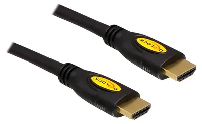 Produktbild von Delock High Speed - HDMI-Kabel mit Ethernet - HDMI männlich zu HDMI männlich - 1.5 m - Schwarz