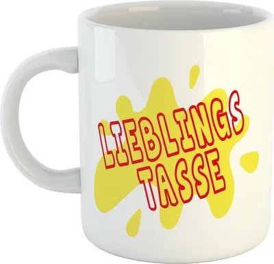 Produktbild von Huuraa Kaffeetasse Lieblings Tasse Geschenk Tasse Weiß 330ml Lieblings Tasse Präsent