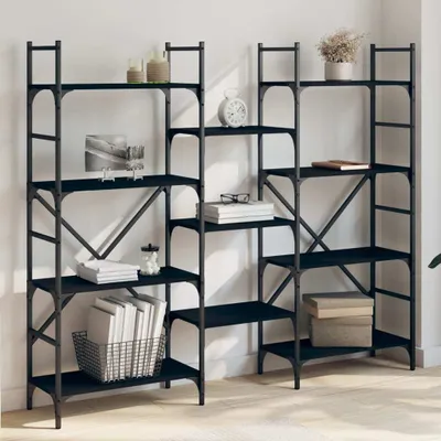 Imagen del producto de Maison Exclusive - Estantería para libros, color , 160x28,5x136,5 cm, fabricada en material de madera