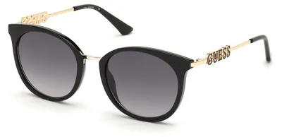 Image de Lunettes de soleil unies Guess GU7645 Inie SHINY BLACK/GREY SHADED 52/20/140