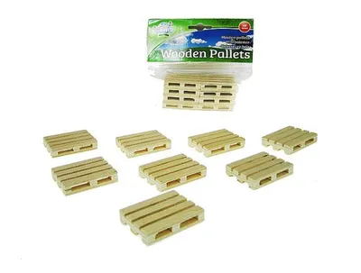 Produktbild von Drewniane palety 5x3,8x1cm 8 sztuk 1:32 HIPO