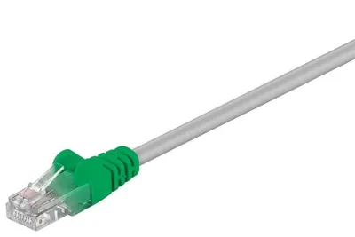 Produktbild von goobay Crossover Patchkabel Cat 5 U/UTP grün/grau 2 m
