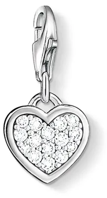 Produktbild von Thomas Sabo 0967-051-14 Charm-Anhänger Glitzerherz Sterling-Silber
