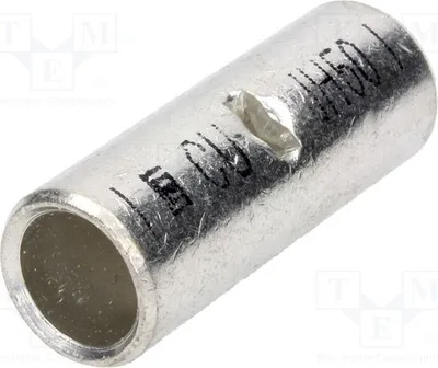 Produktbild von 1x Kabelschuh: Stoßverbinder 50mm2 Kupfer  verzinnt VA03-0040 JH50 Klemmszen und S