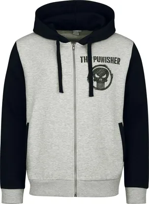 Produktbild von The Punisher Kapuzenjacke Herren Skull grau/charcoal M