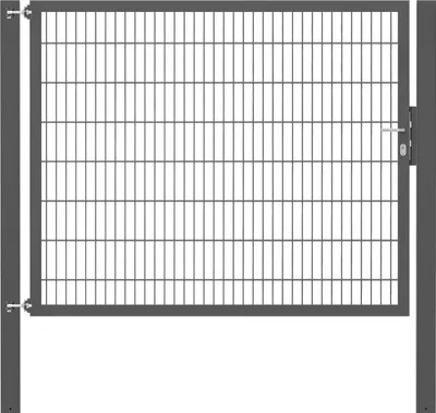 Produktbild von Alberts Einzeltor Flexo Plus mit Zubehör, zum Einbetonieren, anthrazit, Breite 200 cm, Höhe 160 cm, Pfostenstärke 100 x 100 mm