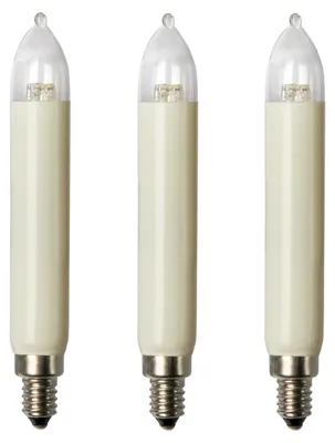 Produktbild von Ersatzkerzen 3Stk LED 8-55V 0,1-0,3W E10, 4-30 Brennstellen innen/außen 955026