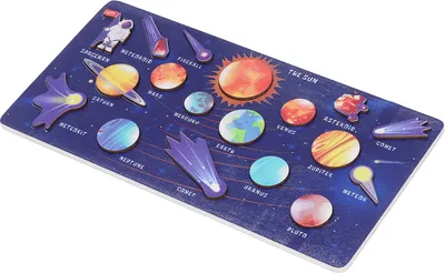 Zdjęcie produktu dla Drewniany układ słoneczny, zabawka do złożenia, astronomia, nauka, edukacja, DIY dla dzieci, kolorowa