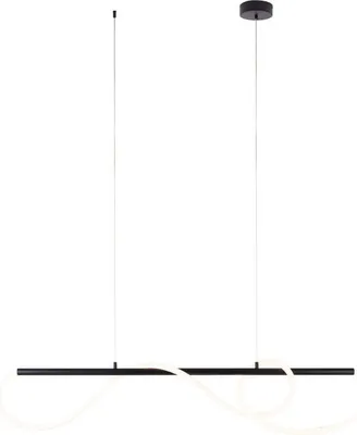 Obrázek produktu pro LED závěsné svítidlo LAGUNA, černé, 30 W, teplá bílá, 2658 lm, kov, rozměry: 150 × 135 × 2,5 cm, IP20, Maxlight