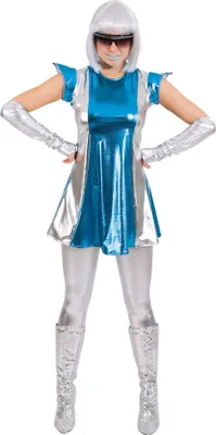 Produktbild von Space Woman 2-tlg. Kleid, Handschuhe 42/44