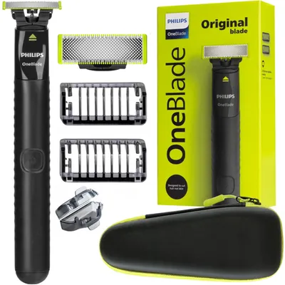 Produktbild von Philips Oneblade Rasierer Qp1424 2 Aufsätze Trimmer + Klinge + Reiseetui