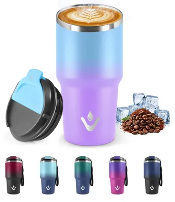 Produktbild von Mulbijeo Thermobecher 600 ml, Wiederverwendbar, Edelstahl Kaffeebecher-to-go The