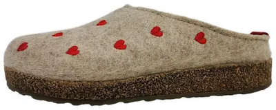 Produktbild von Haflinger Gizzly Cuoricini Hausschuh Beige in Gr. 36