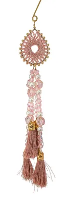 Immagine prodotto di Ornamento da appendere con perline e piume, rosa, variante 5