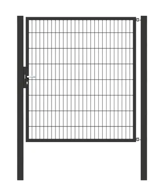 Immagine prodotto di Alberts 647537 Cancello singolo Flexo con accessori, antracite, larghezza 150 cm, altezza 160 cm