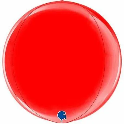 Zdjęcie produktu dla Balon Globe kula czerwona 4D 40 cm