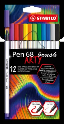 Obrázek produktu pro STABILO 568/12-21-20 STABILO pero se ttcem Pero 68 se ttcem ARTY Edition, balen 12 kus