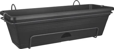 Produktbild von elho green basics Balkonkasten allin1 50cm - lebhaft schwarz