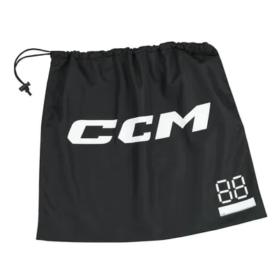 Produktbild von CCM Helmtasche, Schwarz, 49,5 x 43 cm, Trikot-Innenausstattung, Kordelzugverschluss, OSFA
