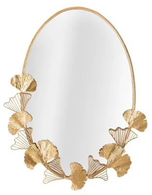 Produktbild von Mauro Ferretti Wandspiegel „Foglia“, 61,5 x 3 x 78 cm, goldfarben