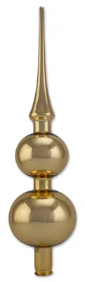 Produktbild von Thüringer Glasdesign Weihnachtsbaum Doppelspitze 31 cm - Gold - A036-0303-999