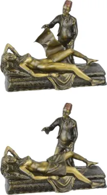 Produktbild von Bronzeskulptur Bronzefigur Liegende Nackte Frau