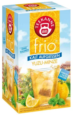 Produktbild von Teekanne frio Yuzu-Minze 18er, KI-generiertes Bild