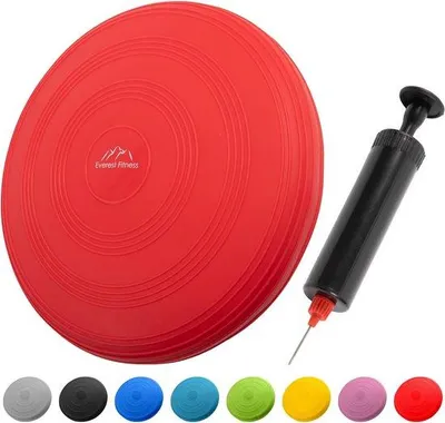 Produktbild von Einheitskörperpuffer, pumpbar, 33 cm Durchmesser, Ausdauerkissen, Vollkörperpuffer, mit Sitz- und Lendenlehne