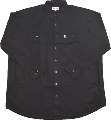Produktbild von Übergrößen Herrenhemd Twill KAMRO Schwarz 9XL