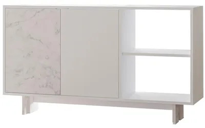 Immagine prodotto di Credenza in legno "Ravello" - 140 x 35 x 80 cm - Bianco