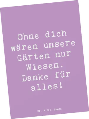 Produktbild von Mr. & Mrs. Panda Postkarte Spruch Dankbarer Gärtner - Lavendeltraum - Geschenk, Freude, Natur, Fotokarte, Aufmerksamkeit, Ansichtskarte, Grußkarte, Dankeschön, Bedanken