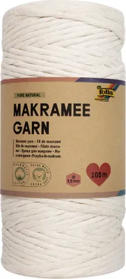 Produktbild von folia Makramee-Garn PURE NATURAL Länge: 100 m