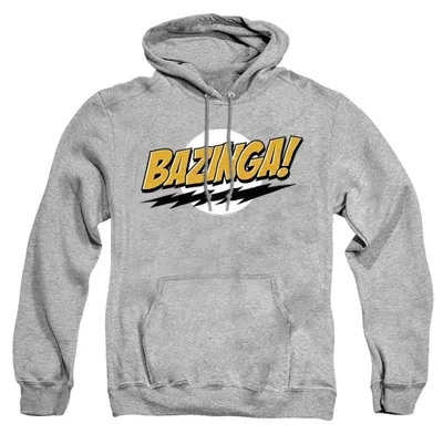 Productafbeelding van Big Bang Theory - "Bazinga!" Hoodie voor heren/dames, uni model, TV37777 (maat M) (sportieve heatherkleur)