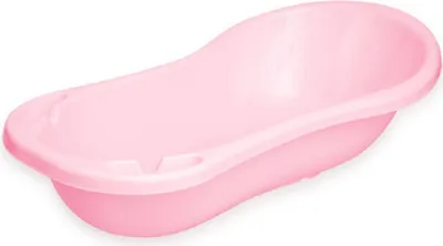 Produktbild von Lorelli Baby Badewanne 100 cm mit Ablagefächern, anatomische Form, Kunststoff in rosa