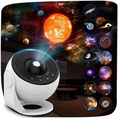 Planetariumprojektor, 13 Filmscheiben, Sternenhimmel, Galaxie, Schlafzimmer