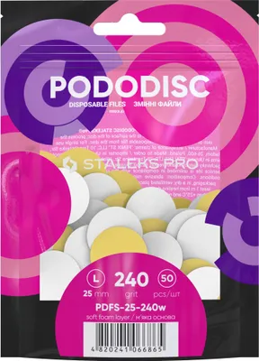 Produktbild von Staleks White Pododisc Overlays 25 mm L 240 grit 50 Stück