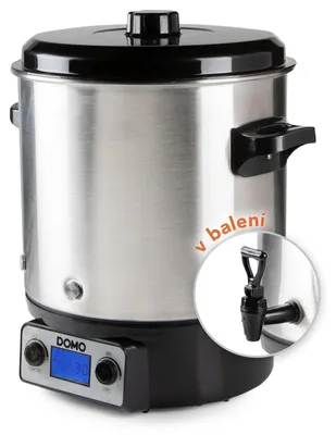Produktbild von Einkochtopf mit LCD-Anzeige - 2 Ausgänge - Kunststoffhahn - DOMO DO42328PC