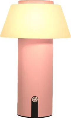 Image de Lampe de table Ecvivk Fonction powerbank Sans fil Dimmable LED Rose