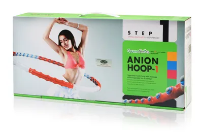 Produktbild von Jinpoli ANION 1 Hula Hoop Reifen mit Massagenoppen Bauchtrainer 105 cm Fitness 0,85 kg