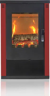 Produktbild von Kaminofen Ofen Holzofen Verso Lheia Rot BImSchVII 7kw EEK -A ECO