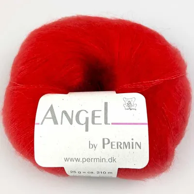 Immagine prodotto di Angel di Permin – Filato di mohair, seta e lana (70/30) (colore: 96, rosso)