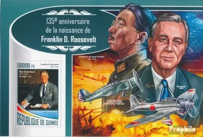 Produktbild von Briefmarken Guinea 2017 Mi Block 2837 (kompl. Ausgabe) postfrisch Franklin D. Roosevelt