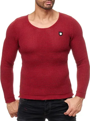 Produktbild von Red Bridge Herren Men of the Year Strickpullover Pullover Bordeaux L