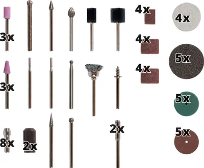 Image de Einhell Outils de ponçage et de gravure Set d'accessoires Outils de ponçage/gravure
