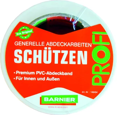 Produktbild von Barnier® 6096 PVC-Band 50 mm x 33 m weiss / Rolle