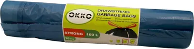 Produktbild von Müllbeutel Zugband 100L Müllsack mit Zugband Abfallsack Sack Säcke 10 Stück