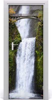 Produktbild von Tulup Türaufkleber 75x205 cm Dekorative Aufkleber Selbstklebend Wasserdichte Tapete Abnehmbar Schlafzimmer Wohnzimmer Wohnkultur - Selbstklebend Falls Bridge