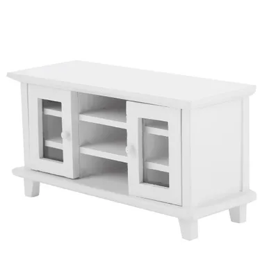 Obrázok produktu pre Skriňa na bábiky v mierke 1:12, miniatúrny drevený nábytok, biely miniatúrny drevený nábytok, darček pre deti