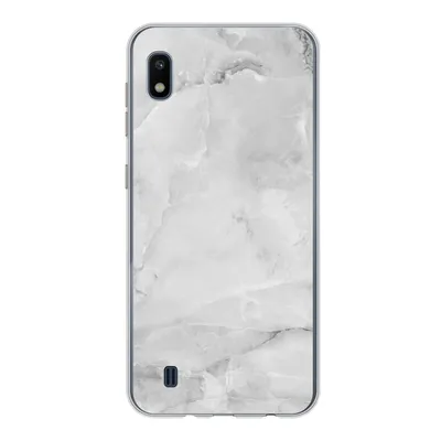 Produktbild von MuchoWow® Handyhülle Schutzhülle Hülle für Samsung Galaxy A10 Marmor - Stein - Weiß - Grau - Marmoroptik Silikon Softcase Handy Hülle - Schutzhülle